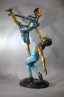 Dancing Couple  Bronze Statue  24 h
