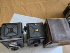 Two Voigtlander Brillant Cameras Pre Wwii Made In Germany Sheet Metal Bakelite