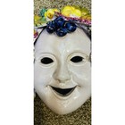 Cosimo Primo Red Clay Italian Bacchus Wall Mask Majolica Grapeleave Vibrant Read