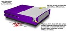 Skin Xbox One S Console Controller Solids Collection Purple