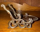 Vintage Brass Tea Cup   Saucer Display Holder made In Occupied Japan