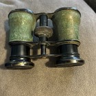 Vintage Chevalier Opticien Paris Opera Glasses Binoculars Metal Antique Compact