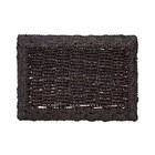 Espresso Handwoven Seagrass Basket  Rectangle