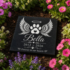 Pet Stone  Memorial  Grave Marker Granite Plaque  Headstone Dog Cat Memorial 6x6