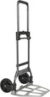 Luggage Cart Folding Dolly Push Truck Hand Collapsible Trolley W  Stretch Strap