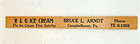 Vintage R g Ice Cream Campbelltown Pa Advertising Wood Ruler