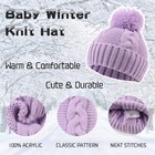 Winter Knit Baby Hat Twist Warm Beanie Boys Girls Infant Toddler Pompom