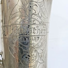 1921 Buescher True Tone Tenor Sax Low Pitch Elkhart Ind Silver 70664 Pearl Vtg