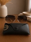 New Authentic Ray Ban Blaze Aviator Rb3584-n 3584 Gold Blue Gradient Size 61 13