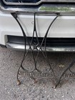 Vtg White Sewing Machine Base Antique Cast Iron Legs Table Singer Industrial