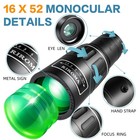 16x52 Hd Monocular Telescope high Power Compact Monoculars For Adults Kids  Hd