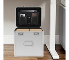 Portable File Box With Handle  Locking Filing Case With Combination Lock    