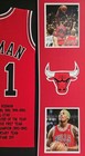 Framed Dennis Rodman Chicago Bulls Pro Style Red Stat Custom Jersey Bas Authe   