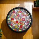 Handmade Floral Mosaic Tiles  Bulk Pack  1 Lb Of Iridescent Mosaic Tile Material