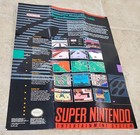 Super Nintendo Promo Poster Insert Nintendo Power Batman Super Mario Bros 1991