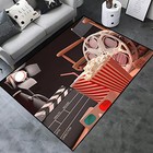 Movie Clapboard Area Rug Movie Night Home Theater Film Art Rugs Cinema Area 