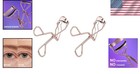 Universal Eyelash Curler In Stunning Rose Gold - Set Of 2  Comfort Grip Silicone