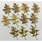 Vintage Brass Oak Leaf Wall Decor Plaques Set Of 11 - Mcm Hollywood Regency