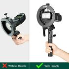 Godox S2 Speedlite Bracket Bowens Mount Holder   Cold Shoe Flash Mount For Godox