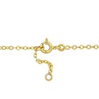 Amour 14k Yellow Gold Multi-color Enamel Star Station 15  Necklace