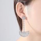 All Aaa Cubic Zirconia Cz Pierced Earrings Wedding Party Prom Pageant 7 3cm Long