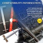 4 3 4  Stainless Steel Tool W t-bar Nut For Repair Hoses steel Wire cable 0 062 