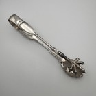 Antique Bailey   Co  19th Century Coin Silver Large Ice Ornate Tongs 102 8 Grams