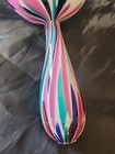 Vintage Beautiful Hand Blown Swirled Art Glass Sock Darning Egg