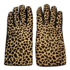 Gloves - Beige Dark Brown Unborn Calf Women s