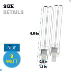 Pond Uv Light  9 Watt Uvc G23 Base Replacement Bulb For Outdoor Pond Clarifier 