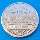 Praslin Island 5 Rupees 2023 Unc Hawksbill Sea Turtle Colorized Unusual Coin