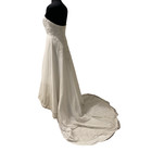 Davids Bridal Wedding Dress Size 12 Strapless Beaded Tiered Ball Gown W Train