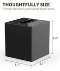 Metal Square Tissue Box Cover Facial Paper Holder For Bathroom Vanity Countertop