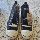 Vtg Nos Mossimo Black Canvas High Top Sneakers Us Men s 8 Made In Korea Orig Box