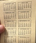 1945 Pearl K  Jeffery Passing The Test Advertising Pocket Paper Calendar