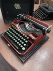 1928 Underwood Standard Portable Four Bank Manual Typewriter With Case  Gorgeous