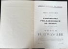 Wilhelm Furtwangler  Theatre National De L opera Program Concert 1931