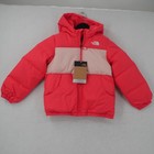 New The North Face Moondoggy Down Hooded Jacket Coat  Girl s 5t  Paradise Pink 