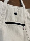 Vintage Apple Employee Wellness Canvas Tote Bag Rare Beige