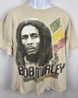 Vintage Y2k Bob Marley Dread Lock Rasta Big Graphic Print T-shirt Large Boxy Fit