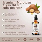Organic Cold-pressed Moroccan Argan Oil 100  Pure Hair Skin Nails Face Treatment