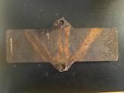Vintage Frank Sanderson   Sons Builder 1914  Cast Iron Bridge Sign Plaque 