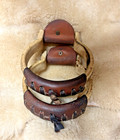 Heavy Western Rawhide Covered Oxbow Steel Inside Stirrups Horse Cowboy Saddle