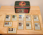 Budweiser Anheuser-busch Embossed Gold Metal Collector 10 Card Set Tin 1996