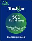 Tracfone 500 Minutes Talk Time Refill Add Smart Cell Phone Same Day Direct Load