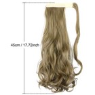 Clip In -wavy Ponytail Extensions As Human Pony Tail Long Hair Hairpiece Real