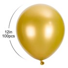 100pcs Metallic Gold Balloons  12 Inch Chrome Gold Latex Party Balloons Heliu   