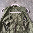 Vintage Air Force Vest Mens Xl Green Og 107 E-1 Radio Carrier 50s Korean War Usa