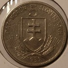 Slovakia 1939 5 Korun Coin