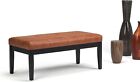 Entrance Bench Entryway Ottoman End Of Bed Dining Country Farm Saddle Brown 43 